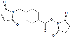 4-(N-馬來酰亞胺甲酯)環(huán)己烷羧酸 N-羥基丁二酰亞胺