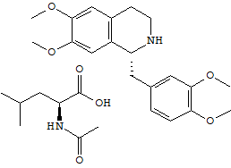 R-四氫罌粟堿 N-乙酰-L-亮氨酸鹽